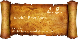 Laczkó Erzsébet névjegykártya