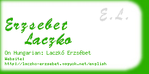 erzsebet laczko business card